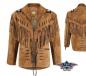 Preview: Western-Splitlederjacke BUFFALO BRAUN