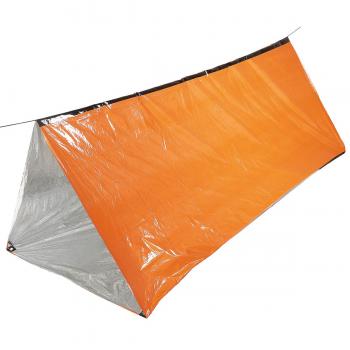 Notfall-Zelt, orange, einseitig alubeschichtet